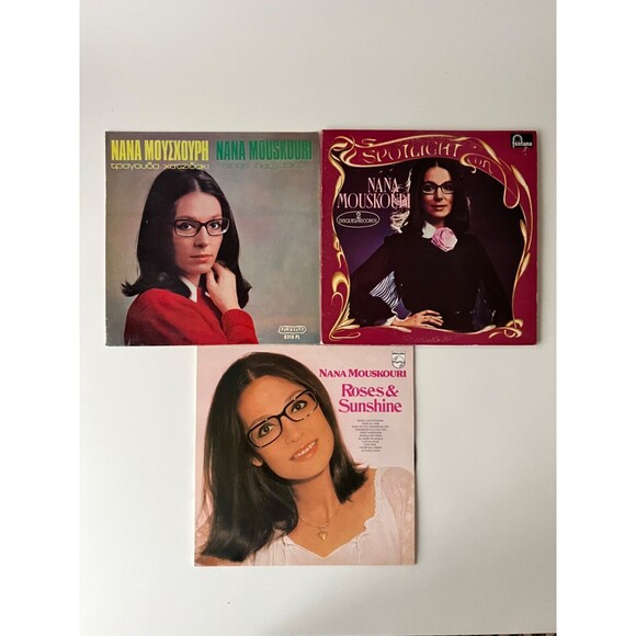 Nana Mouskouri LP Lot Sings Hadjidakis Spotlight On Roses Sunshine Cleaned VG+ - Picture 2 of 10